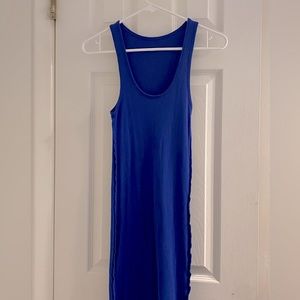 Medium size royal blue snug fit dress